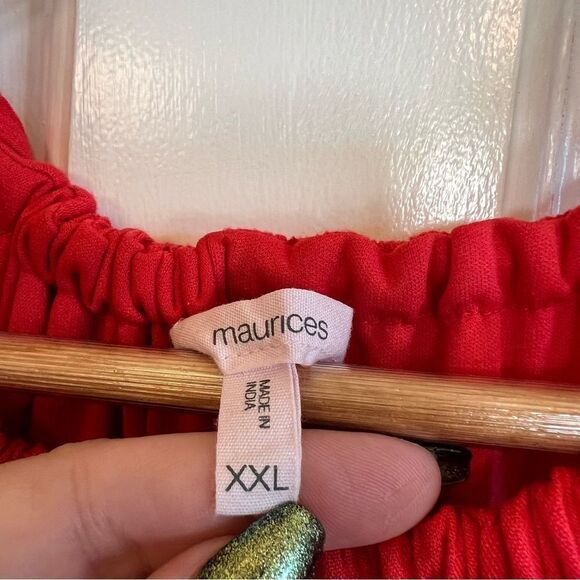 Maurices Red Halter Maxi Dress - Picture 7 of 11